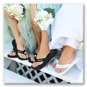 Embroidered Wedding Flip Flops