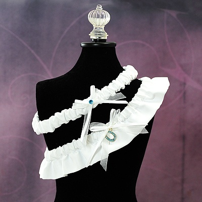 Horseshoe Wedding Favors on Ceremony Accessories Garters Lucky Horseshoe Wedding Garter