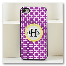 Purple Geometric Cell Phone Case