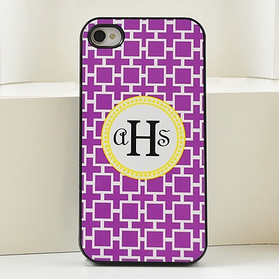 Purple Geometric Cell Phone Case
