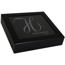 Black Wedding Keepsake Box