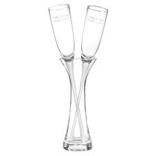 Toasting Flutes in a Vase