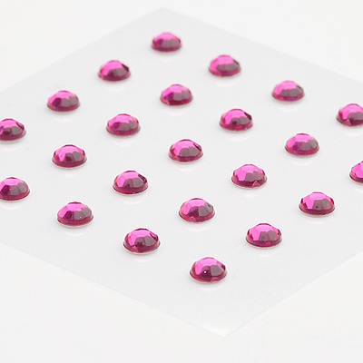 Fuchsia Rhinestone Accents