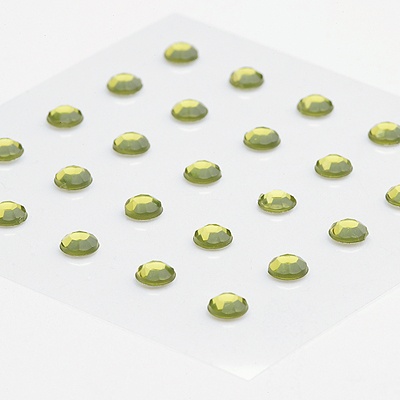 Olive Rhinestone Accents