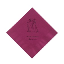 Cinderella - Cranberry Beverage Napkin