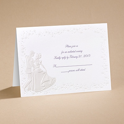 Cinderella Dreams Come True - Respond Card and Envelope