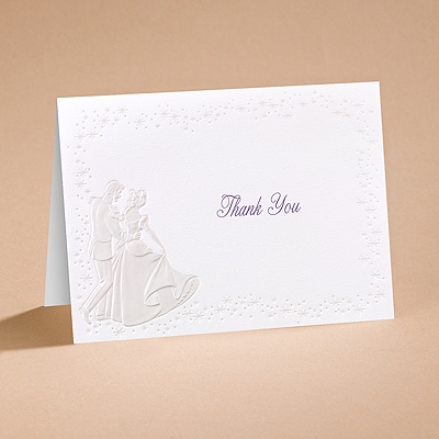 Cinderella Dreams Come True - Thank You Card and Envelope