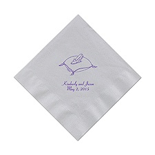 Cinderella - Silver Dinner Napkins in Foil