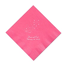 Cinderella - Fuchsia Dinner Napkins in Foil