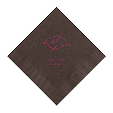 Cinderella - Espresso Dinner Napkins in Foil