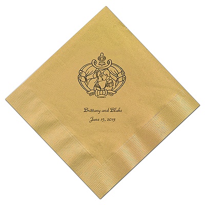 Cinderella - Gold Beverage Napkins in Foil