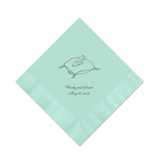 Cinderella - Aqua Beverage Napkins in Foil