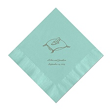 Cinderella - Aqua Dinner Napkins in Foil