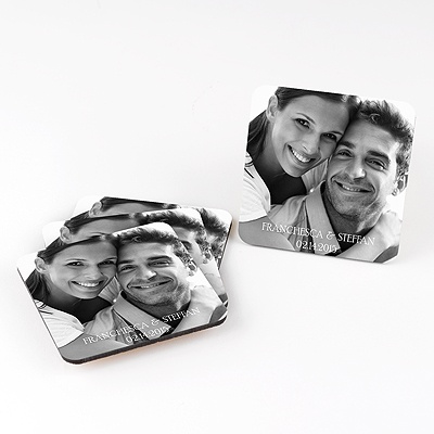 Picture Perfect Personalized Square Coaster Set