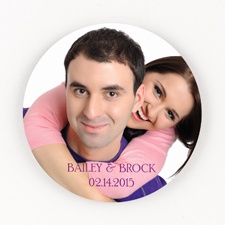 Picture Perfect Personalized Round Coaster Set