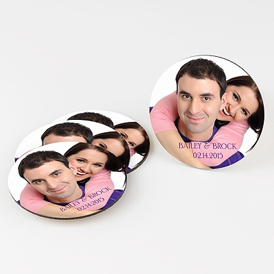 Picture Perfect Personalized Round Coaster Set