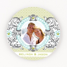 Hip Crest - Fresh - Personalized Round Coaster Set