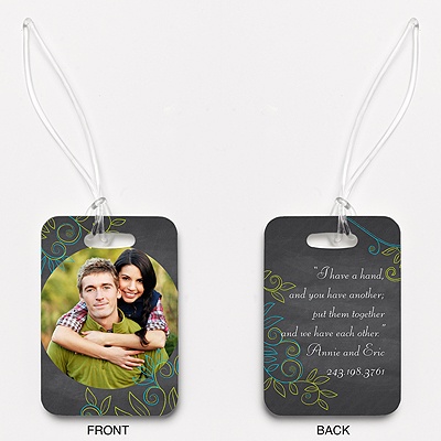Chalky Vines - Couple's - Photo Luggage Tag