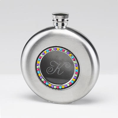 Fun & Feminine Bejeweled Flask