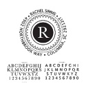 Personalized Self-Inking Address Stamp - Scroll Design
