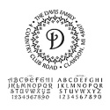 Personalized Self-Inking Address Stamp - Diamond Border Design