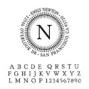 Personalized Self-Inking Address Stamp - Crown Border Design