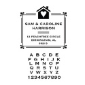 Personalized Self-Inking Address Stamp - Home and Heart Design