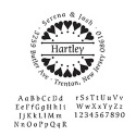 Personalized Self-Inking Address Stamp - Bride & Groom