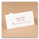 White Rose Place Card
