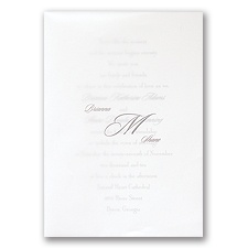 Sheer Simplicity - Invitation