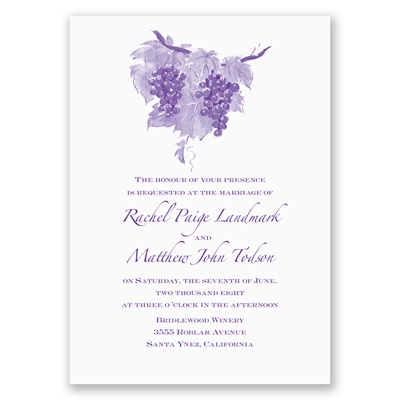 Wine Country - Invitation