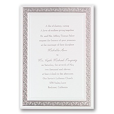 All That Shimmers - Silver Invitation