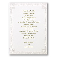 Love Knot Wedding Announcement