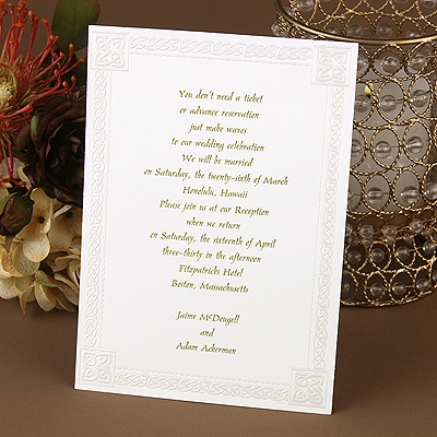 Love Knot Wedding Announcement