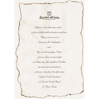 Branded with Love - Invitation