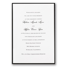 In Black And White - Invitation