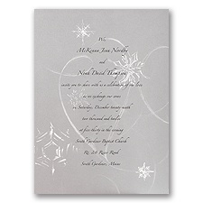 Silver Snowfall - Invitation