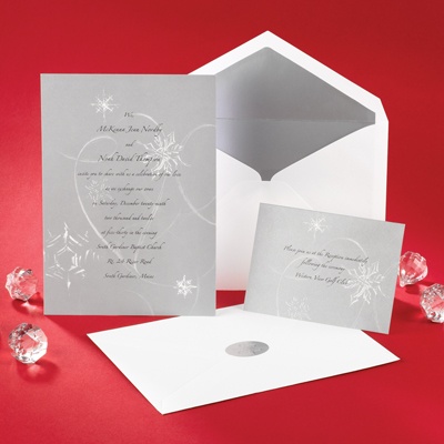 Silver Snowfall - Invitation