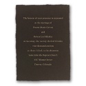 Color of Love - Mocha Invitation
