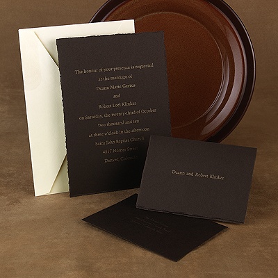 Color of Love - Mocha - Invitation