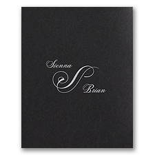 Modern Black - Invitation