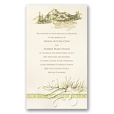 Majestic Mountains - Invitation