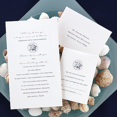 Simply Stated - White - Invitation