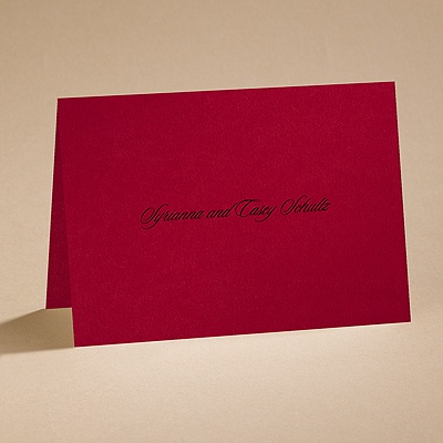 Dramatic Rose - Black and Red - note card and envelope