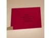 Dramatic Rose - Black and Red - reception card