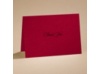 Dramatic Rose - Black and Red - thank you card (printed) and envelope