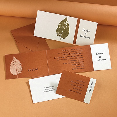 Pressed Leaves - Invitation