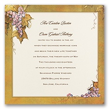 In the Vineyard - Invitation