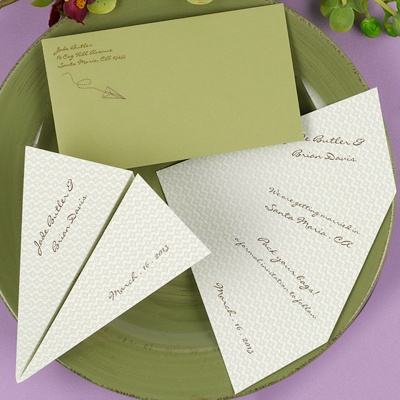 Perforated Airplane Save The Date