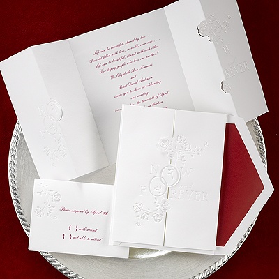 Rings and Roses - Thank You Card (blank) and Envelope